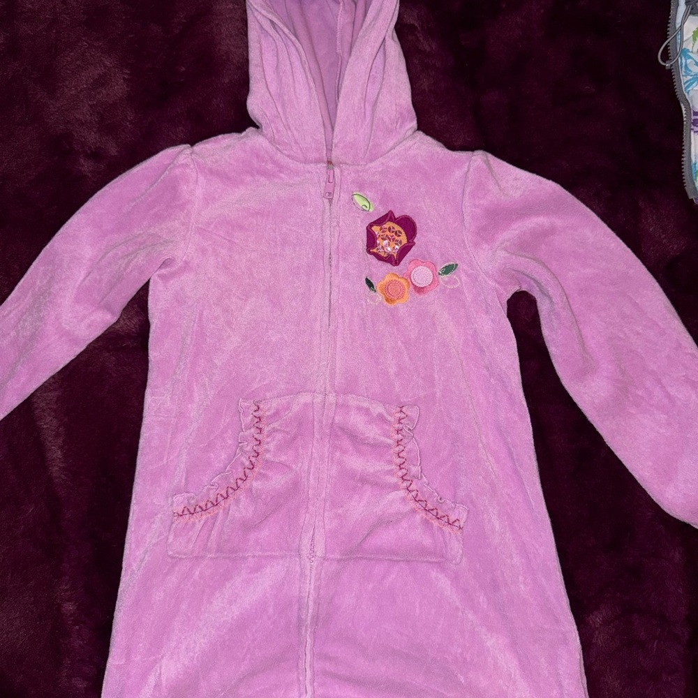 Gymboree Pink Plush Hooded Sweatshirt